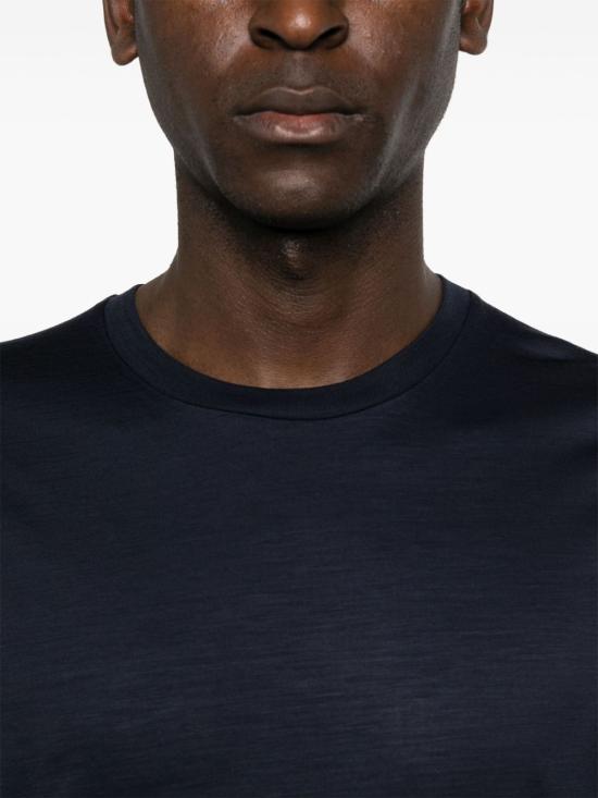 25FW 에르노 반팔 티셔츠 JG00036UR52068 9200 Blue - HERNO