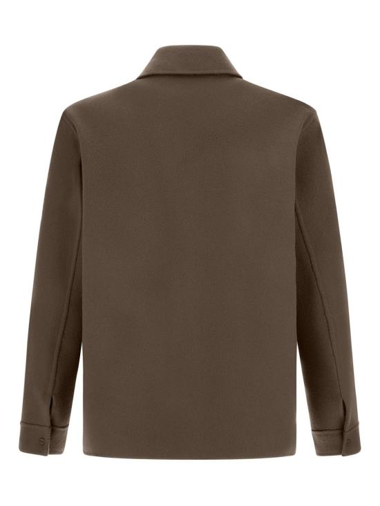 25FW 에르노 더블 페이스 퓨어 울 리조트 셔츠 자켓 GI00091UR33449 2700 Grey - HERNO