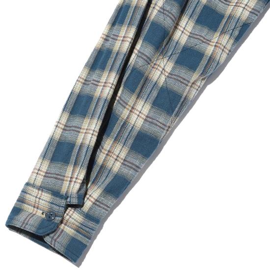  엔지니어드가먼츠 긴팔 셔츠 엔지니어드 가먼츠 워크  네이비 코튼 플레드 자카드 - ENGINEERED GARMENTS