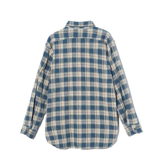  엔지니어드가먼츠 긴팔 셔츠 엔지니어드 가먼츠 워크  네이비 코튼 플레드 자카드 - ENGINEERED GARMENTS