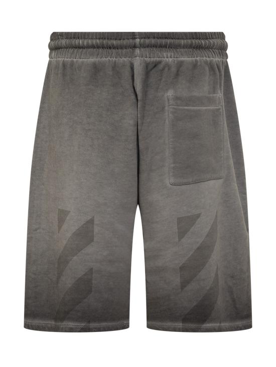 25FW 오프화이트 숏팬츠 OMCI013F25FLE00B 1212 DEGRADE BLACK - OFF WHITE