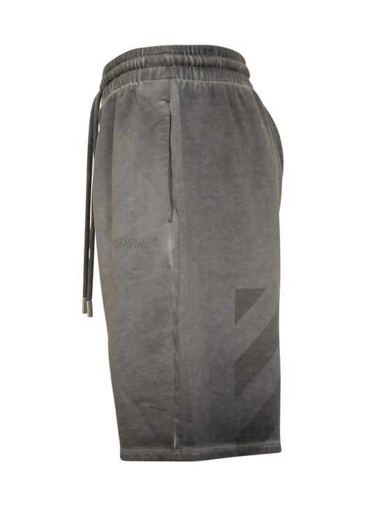 25FW 오프화이트 숏팬츠 OMCI013F25FLE00B 1212 DEGRADE BLACK - OFF WHITE