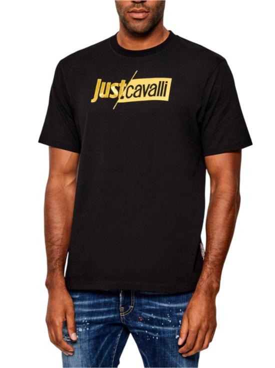 25FW 로베르토 카발리 반팔 티셔츠 79OAHB01 CJ800G89 Black