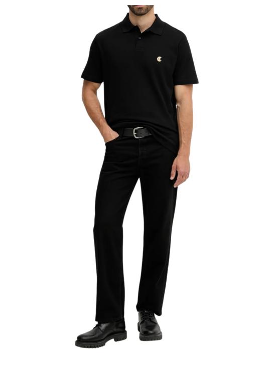 25FW 로베르토 카발리 폴로 티셔츠 79OAGT06 CJ506899 Black