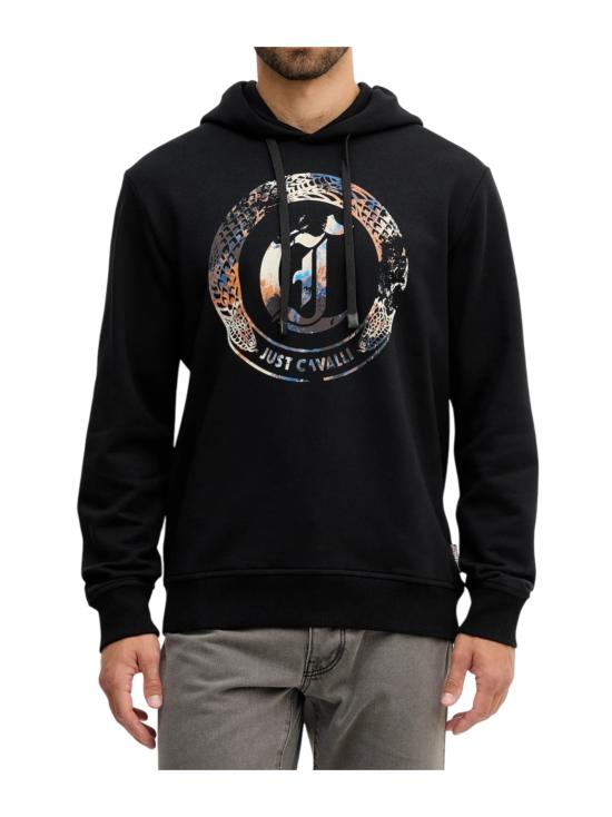 25FW 로베르토 카발리 긴팔 티셔츠 79OAIE01 CF100899 Black