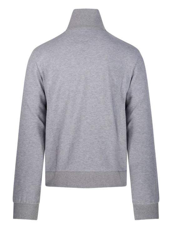 25FW 구찌 웹 사이드 심 코튼 집업 스웨트셔츠  828331 XJHCX1183 Grey - GUCCI