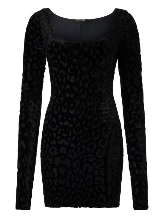 25FW 로베르토 카발리 미디 원피스 VWT161 CJ00305051 Black