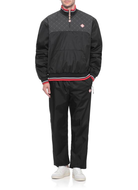 25FW 카사블랑카 스트레이트 팬츠 MAW25JTR28401 BLACK MONOGRAM Black - CASABLANCA