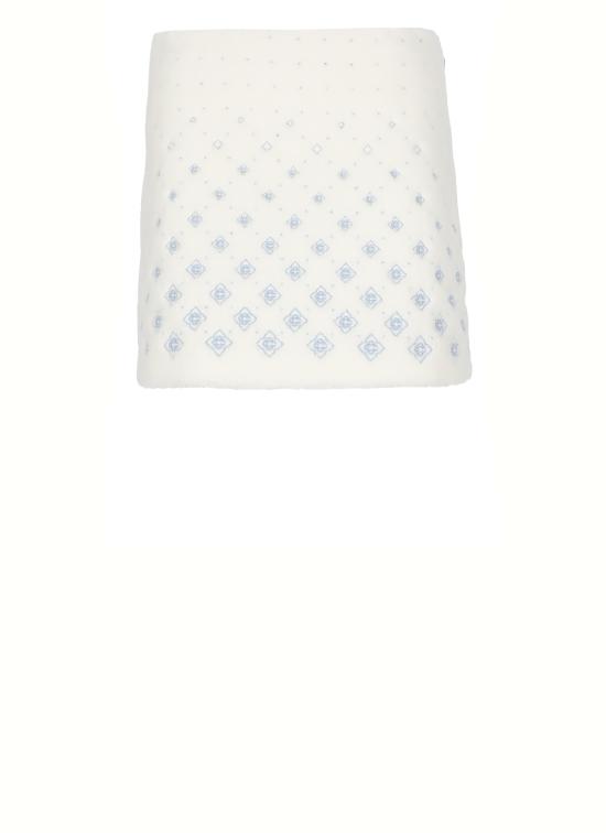 25FW 카사블랑카 미디 스커트 WAW25SK17201 WHITE White