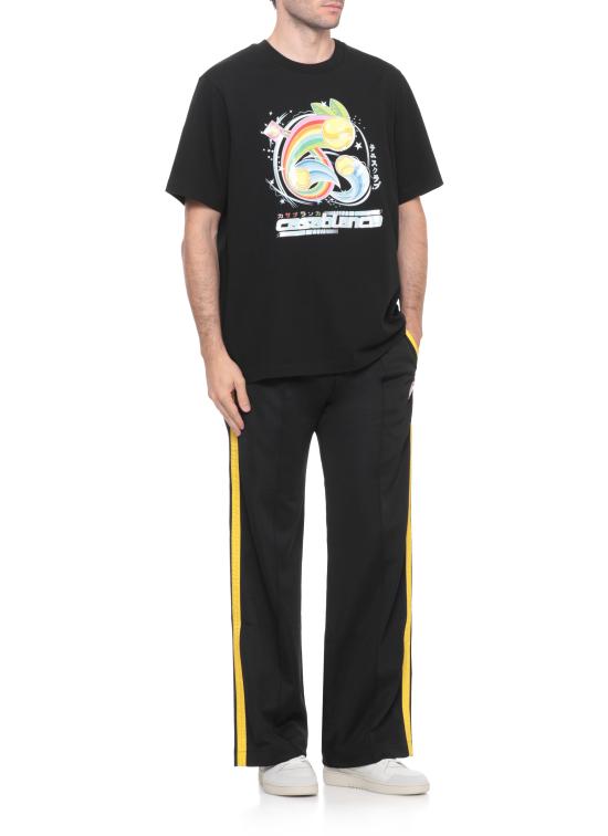 25FW 카사블랑카 반팔 티셔츠 MAW25JTS00108 BLACK Black - CASABLANCA