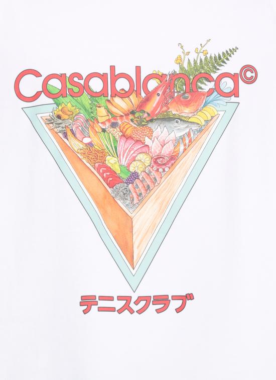 25FW 카사블랑카 반팔 티셔츠 MAW25JTS00101 BRIGHT WHITE White - CASABLANCA