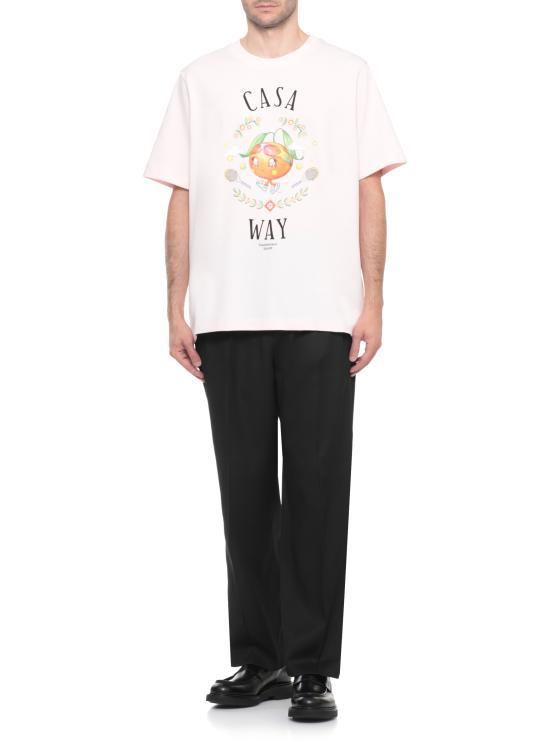 25FW 카사블랑카 반팔 티셔츠 MAW25JTS00109 PALE PINK Pink - CASABLANCA