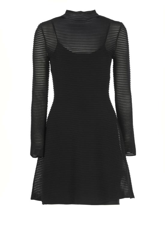 25FW 로테이트 미디 원피스 114727100 BLACK Black