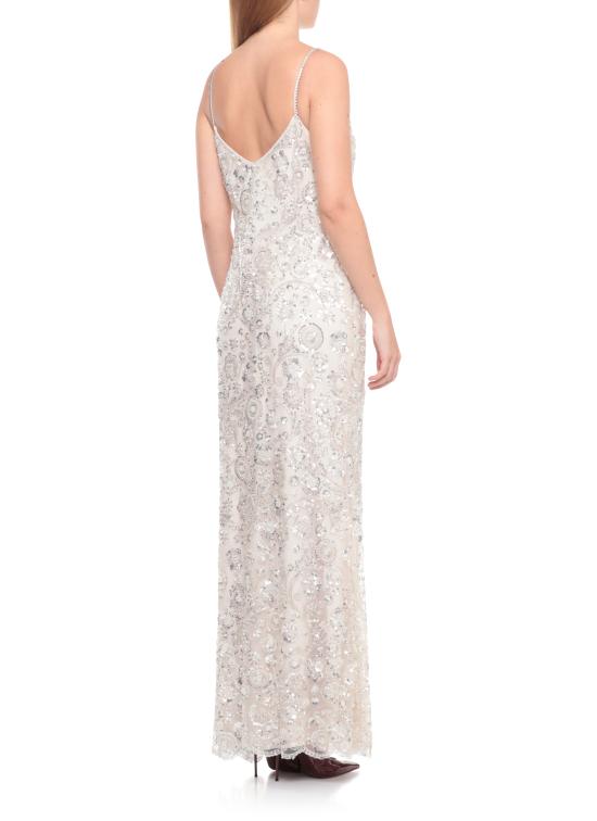 25FW 셀프 포트레이트 미디 원피스 AW25209XC CREAM FLORAL SEQUINCREAM Ivory - SELF PORTRAIT