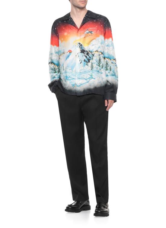 25FW 카사블랑카 셔츠 MAW25SH00606 SKI LAKE MultiColour - CASABLANCA