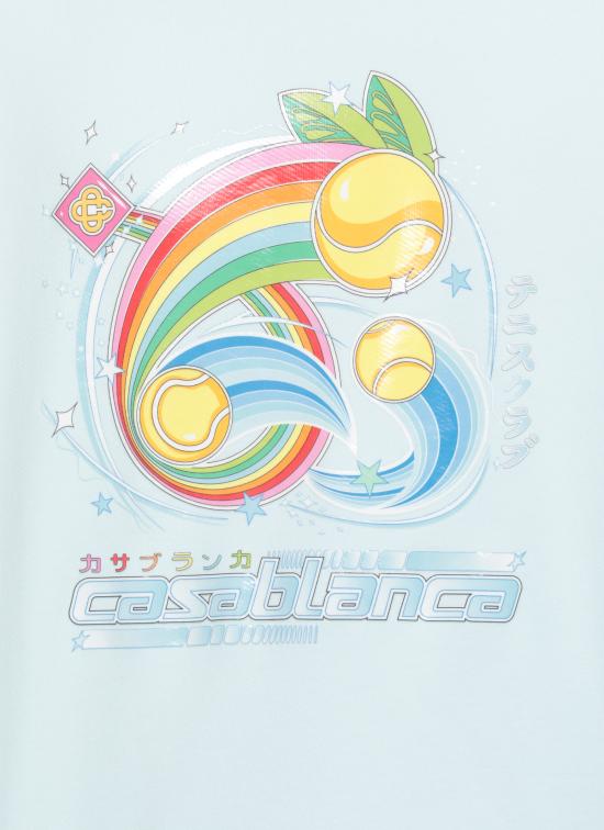 25FW 카사블랑카 긴팔 티셔츠 MAW25JTP29301 PALE BLUE Light Blue - CASABLANCA