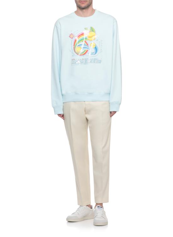 25FW 카사블랑카 긴팔 티셔츠 MAW25JTP29301 PALE BLUE Light Blue - CASABLANCA