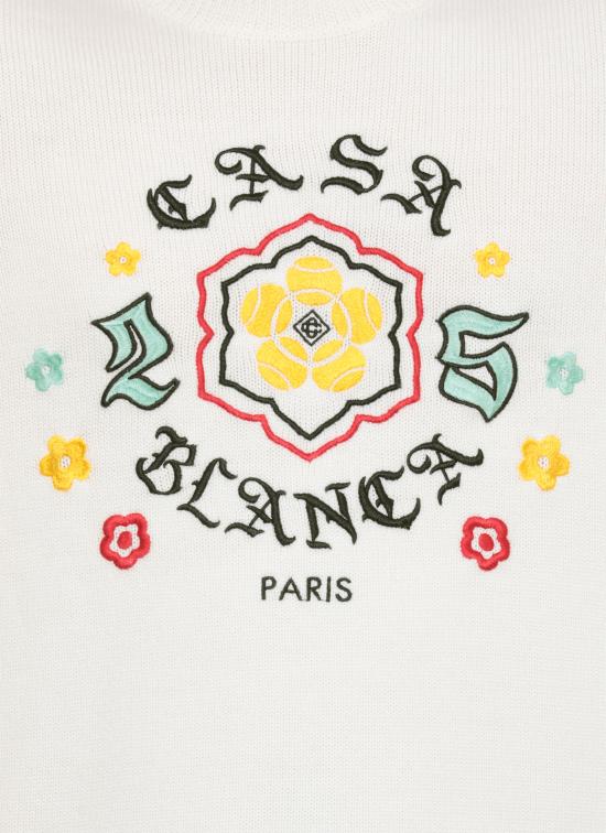 25FW 카사블랑카 스웨터 MAW25KW110501 MERINO Ivory - CASABLANCA