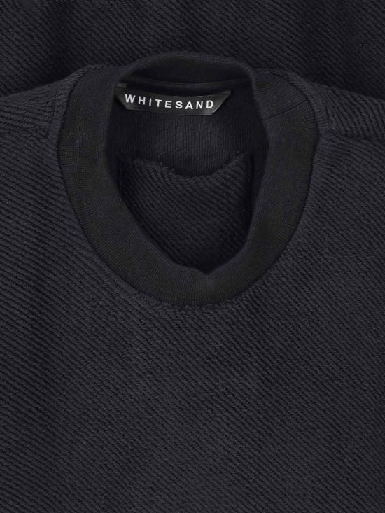 25FW 화이트샌드 긴팔 티셔츠 25WSU31 652 199 Black - WHITE SAND