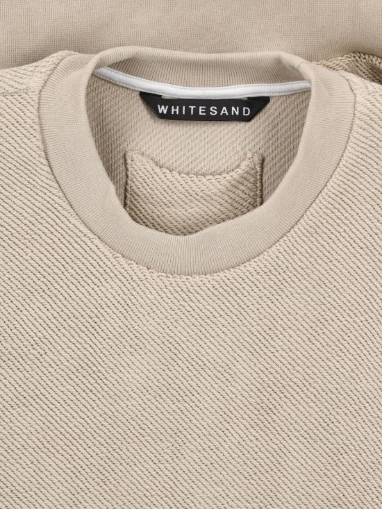 25FW 화이트샌드 긴팔 티셔츠 25WSU31 652 120 Beige - WHITE SAND