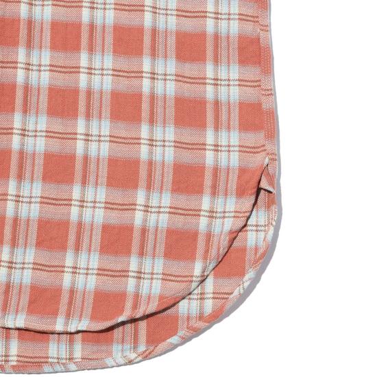  엔지니어드가먼츠 긴팔 셔츠 엔지니어드 가먼츠 워크  핑크 코튼 플레드 자카드 - ENGINEERED GARMENTS