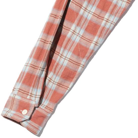  엔지니어드가먼츠 긴팔 셔츠 엔지니어드 가먼츠 워크  핑크 코튼 플레드 자카드 - ENGINEERED GARMENTS