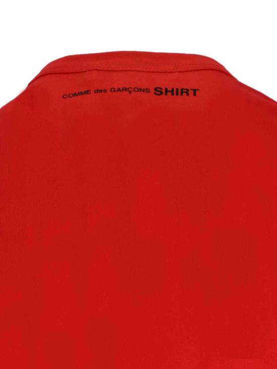 25FW 꼼데가르송 반팔 티셔츠 FP T006 W25 4 Red - COMME DES GARCONS
