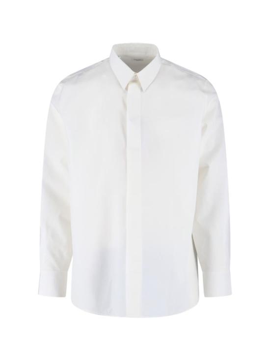 25FW 생로랑 긴팔 셔츠 826821 Y2M039000 WHITE