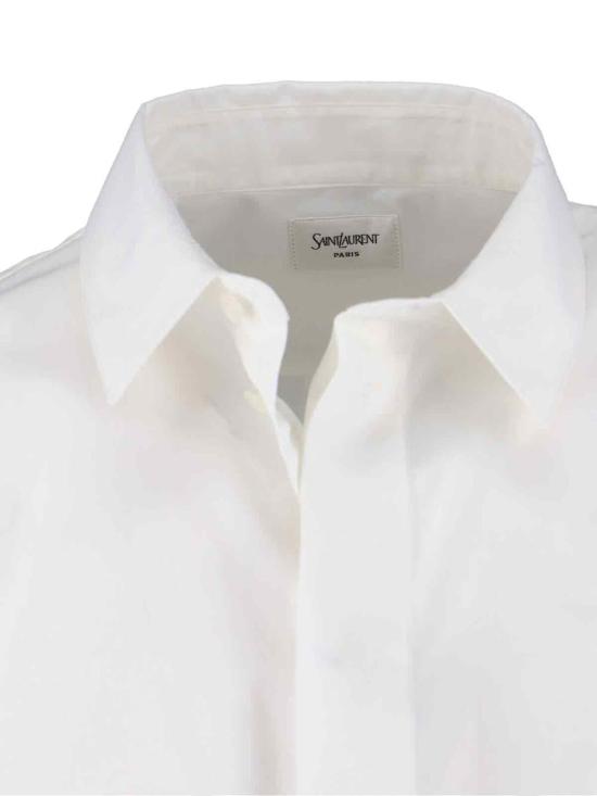 25FW 생로랑 긴팔 셔츠 826821 Y2M039000 WHITE - SAINT LAURENT
