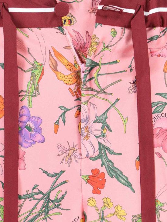 25FW 구찌 프린티드 실크 팬츠 837980 Z7AUH5057 PINK - GUCCI