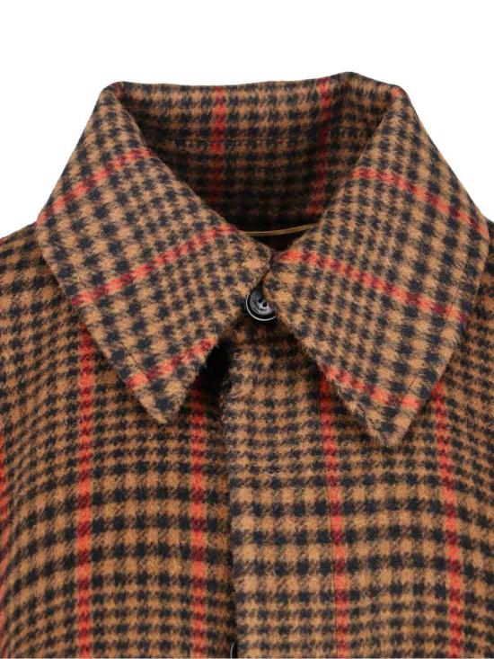 25FW 생로랑 케이프 842744 Y1M562513 BROWN - SAINT LAURENT