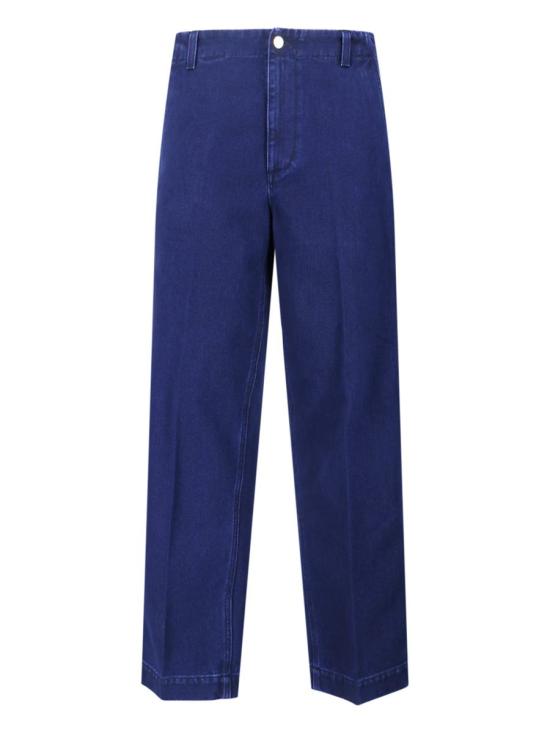 25FW 구찌 엠보스 라벨 워시드 데님 팬츠 835168 XDDA84447 BLUE