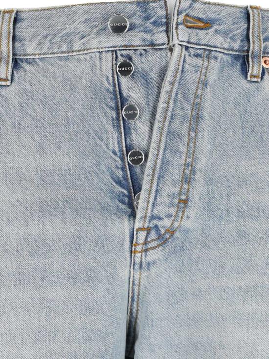 25FW 구찌 콘트라스트 패치워크 판넬 스트레이이트 레그 데님 진 835163 XDDCV4681 BLUE - GUCCI