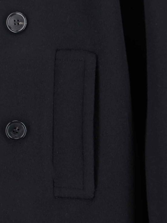 25FW 생로랑 코트 838047 Y060R1005 Black - SAINT LAURENT