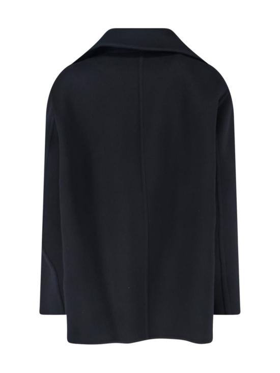 25FW 생로랑 코트 838047 Y060R1005 Black - SAINT LAURENT