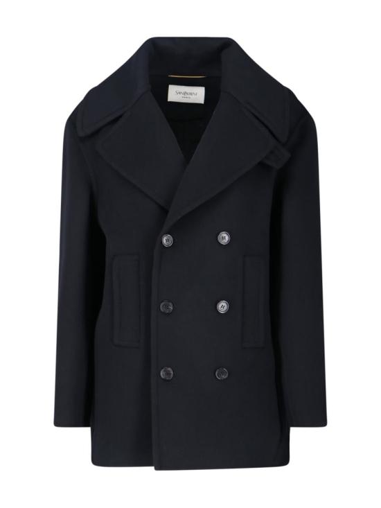 25FW 생로랑 코트 838047 Y060R1005 Black