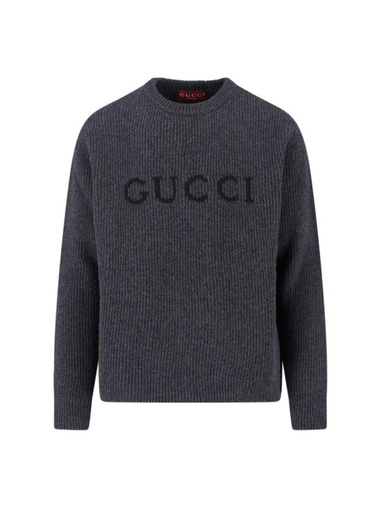 25FW 구찌 울 캐시미어 립 니트 스웨터 833499 XKEYJ1043 GREY