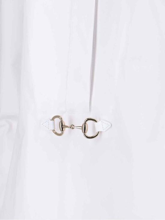 25FW 구찌 스빗 타이 넥 셔츠 831912 Z8B2P9000 WHITE - GUCCI