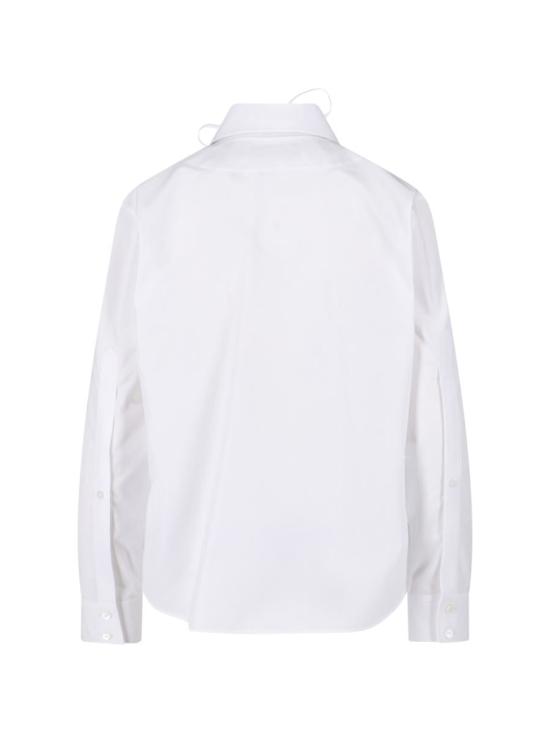 25FW 구찌 스빗 타이 넥 셔츠 831912 Z8B2P9000 WHITE - GUCCI