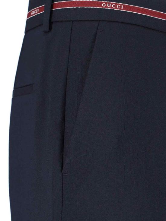 25FW 구찌 셀비지 디테일 울 팬츠 832544 Z7AQV4668 BLUE - GUCCI