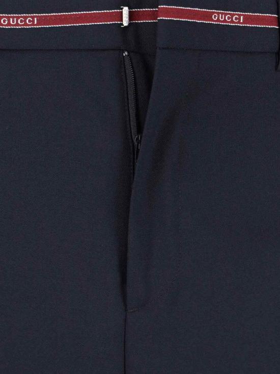 25FW 구찌 셀비지 디테일 울 팬츠 832544 Z7AQV4668 BLUE - GUCCI