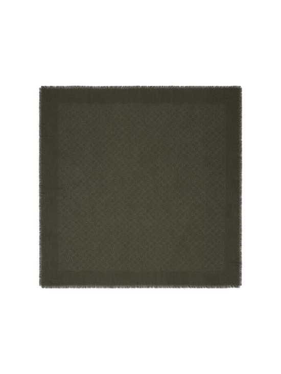 25FW 구찌 GG 울 실크 자카드 숄 809499 4G9303000 GREEN - GUCCI