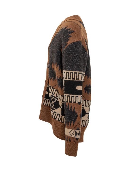 25FW 알라누이 가디건 LMHB035E25KNI001 1060 Black - ALANUI