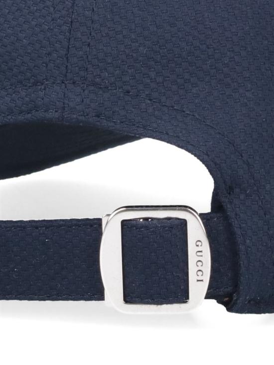 25FW 구찌 자수 코튼 야구 모자  835851 4HBGF4100 BLUE - GUCCI