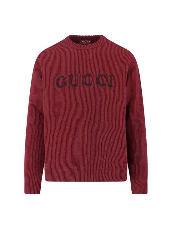 25FW 구찌 울 캐시미어 립 니트 스웨터 833499 XKEYJ6005 RED