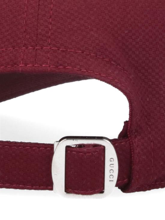 25FW 구찌 자수 코튼 야구 모자  835851 4HBGF6200 RED - GUCCI