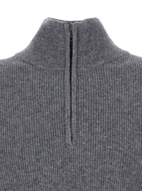 25FW 로베르토 콜리나 집업 니트 253M21315M2118 Grey - ROBERTO COLLINA