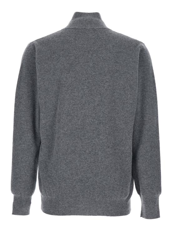 25FW 로베르토 콜리나 집업 니트 253M21315M2118 Grey - ROBERTO COLLINA