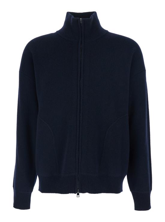 25FW 로베르토 콜리나 집업 니트 253M20309M2010 Blu