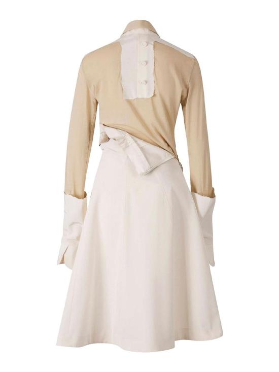 25SS MM6 메종마르지엘라 미디 스커트 S51DD0030MTN055107 Beige - MM6 MAISON MARGIELA